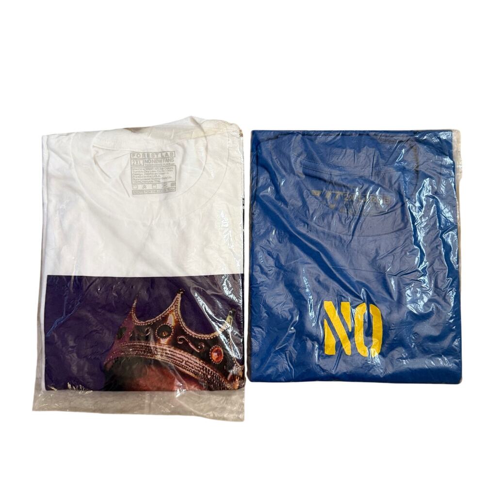 Set of 2 The Forest Lab Mens Size 2XL T-Shirts Short Sleeve Lebron James Tee